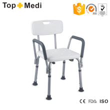 Topmedi Equipamentos de Segurança para Banheiros Altura-Ajustável cadeira de banho de alumínio